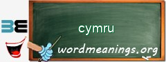 WordMeaning blackboard for cymru